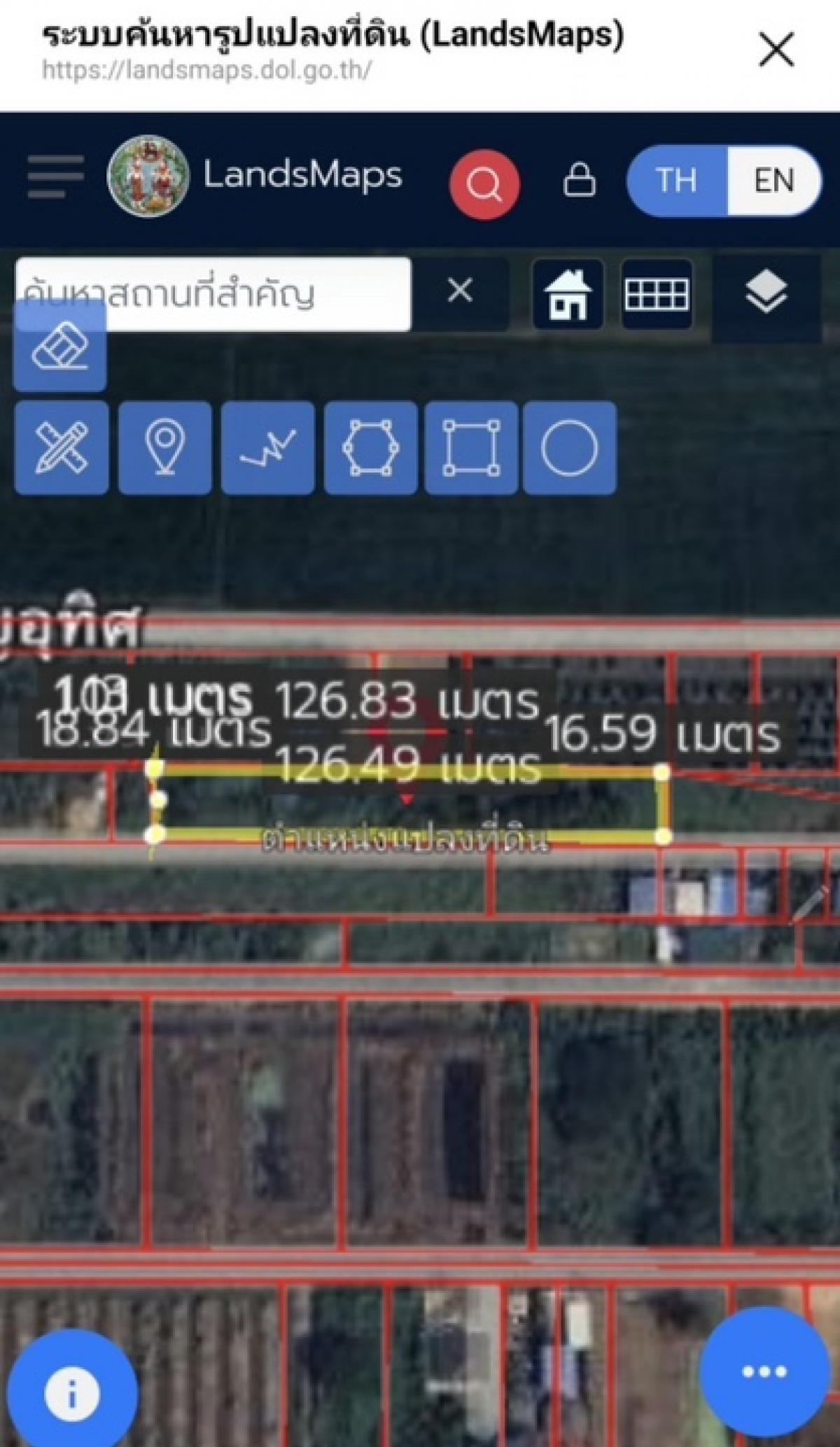 ❤️Land for sale, Khlong 6, Soi Khlong Hok Tawan Ok 76 (Soi Sukjai), Khlong Hok Subdistrict, Khlong Luang District. Interested, Line Tel. 0859114585 ❤️❤️Pathum Thani Province ❤️Size 1 rai 2 ngan, width 126 meters, depth 18 meters, land faces south 🔥Price 2 – รูปที่ 3