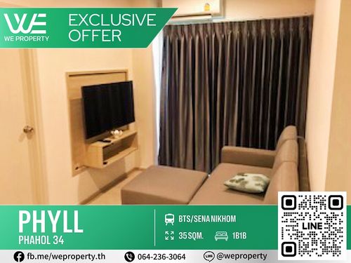 New room, never occupied⭐Phyll Phahol 34 (Feel Phahon 34) next to BTS Senanikhom