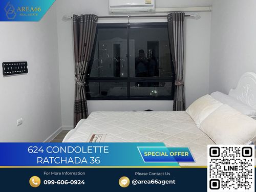 🔥 ขายด่วน!! คอนโด 624 Condolette รัชดา 36