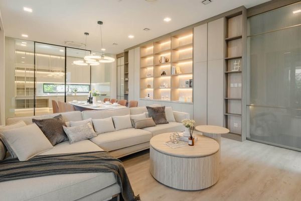 (August 2025 vacant) Single house for rent, Vive, Krungthep Kreetha, luxurious, with private bathroom in every room, private lift, ready to move in