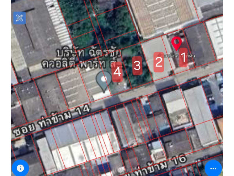 Land for sale, only 7 minutes to Central Rama 2, amount 1 rai 85 square wah.