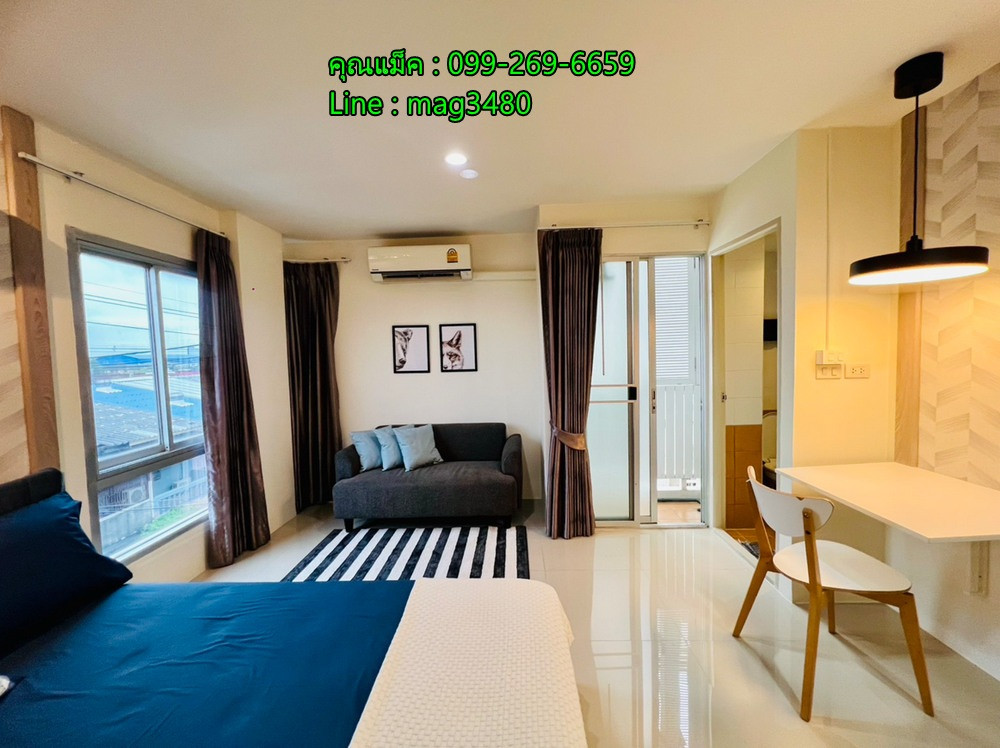 สอบถามโทร 099-269-6659 ขายคอนโด อัสสกาญจน์ ซิตี้ รามคำแหง ติดรถไฟฟ้าสีส้ม เคหะรามคำแหง ขนาด 23.5 ตารางเมตร ห้องมุม ชั้น3 ตกแต่งครบ – รูปที่ 4