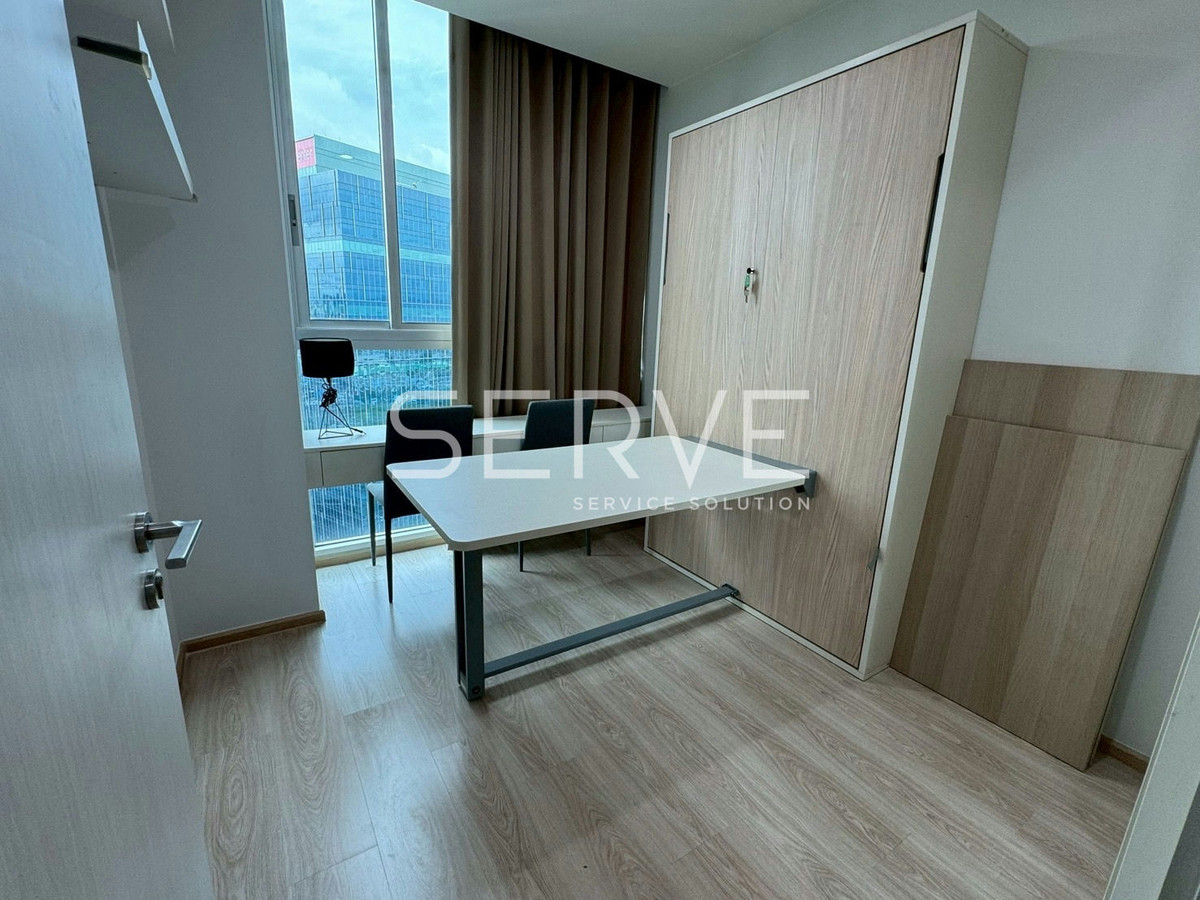 Hot Deal! 2 Beds Large Room Super High Fl. 30+ Fully furnished Good Location Next to MRT Thailand Cultural Centre Station @ Noble Revolve Ratchada 2  – รูปที่ 3