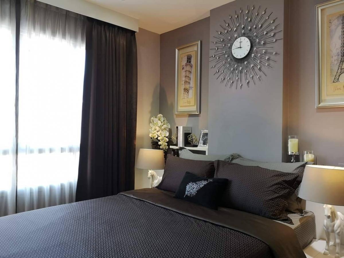 Condo for rent: The Trust Residence Ratchada-Rama 3, 28th floor, North direction, swimming pool view, size 29 sq m., very beautifully decorated room, near Central Rama 3