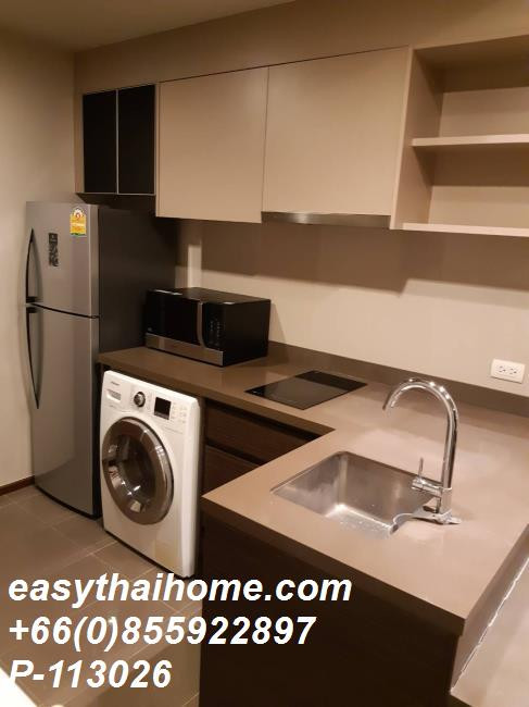 P-113026 ให้เช่า Rhythm Sukhumvit 50 (ริทึ่ม สุขุมวิท 50) | 35 ตร.ม. | 1 ห้องนอน 1 ห้องน้ำ | วิวสวน | ชั้น 8 | เฟอร์นิเจอร์ครบ | รวมส่วนกลาง + ที่จอดรถ 1 คัน 📞 Line: @easythaihome | 085-592-2897 – รูปที่ 2