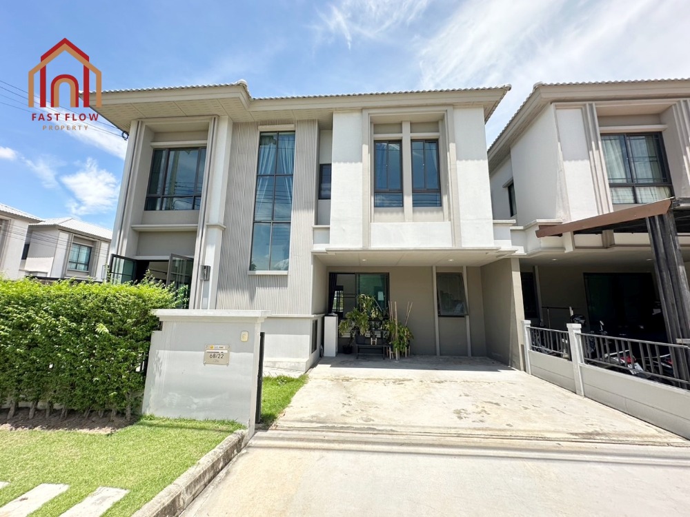 For sale: Twin house, Grand Pleno Ratchaphruek, corner house, on main road, near clubhouse, good location