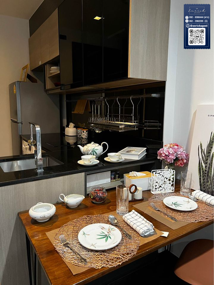 💙For rent The Line Asoke-Ratchada, complete furniture, electrical appliances, MRT Rama 9💙 Call 092-8366444 Dao// Line id : @enrichagent – รูปที่ 3