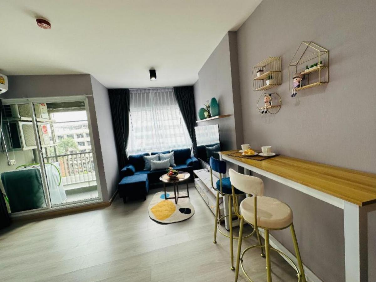🥰Selling Tempo Quad condo, Saphan Mai 🏢 on a new road, near BTS Sai Yud 250M.🚉 Corner room, beautifully decorated, complete with furniture and electrical appliances, great value, ready to move in 🎉 34.34 sq m. only 2.69 million baht