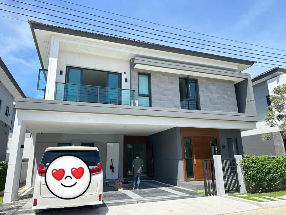 📢👇Sell with tenant til April 2027
Brand new house in new compound,  fully furnished, near Mega Bangna at The City Bangna (new project)