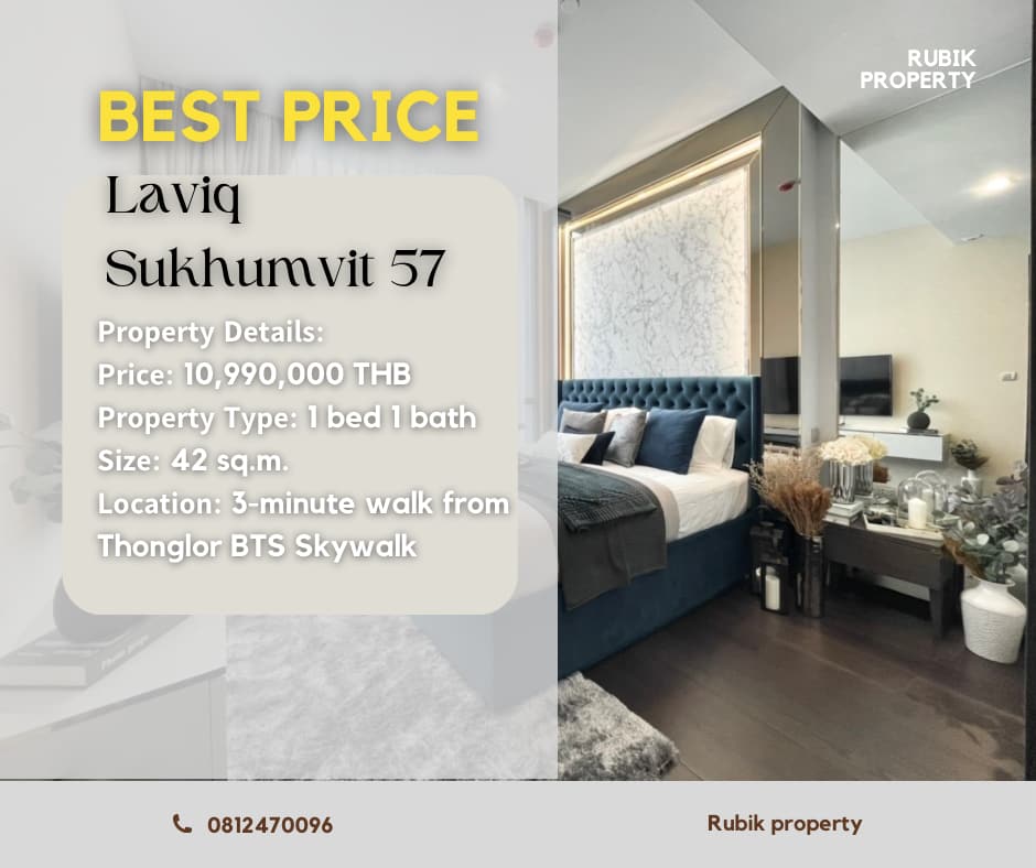 🌟 Stunning Deal: Laviq Sukhumvit 57 for Sale 🌟 🌟 Stunning Deal: Laviq Sukhumvit 57 for Sale 🌟