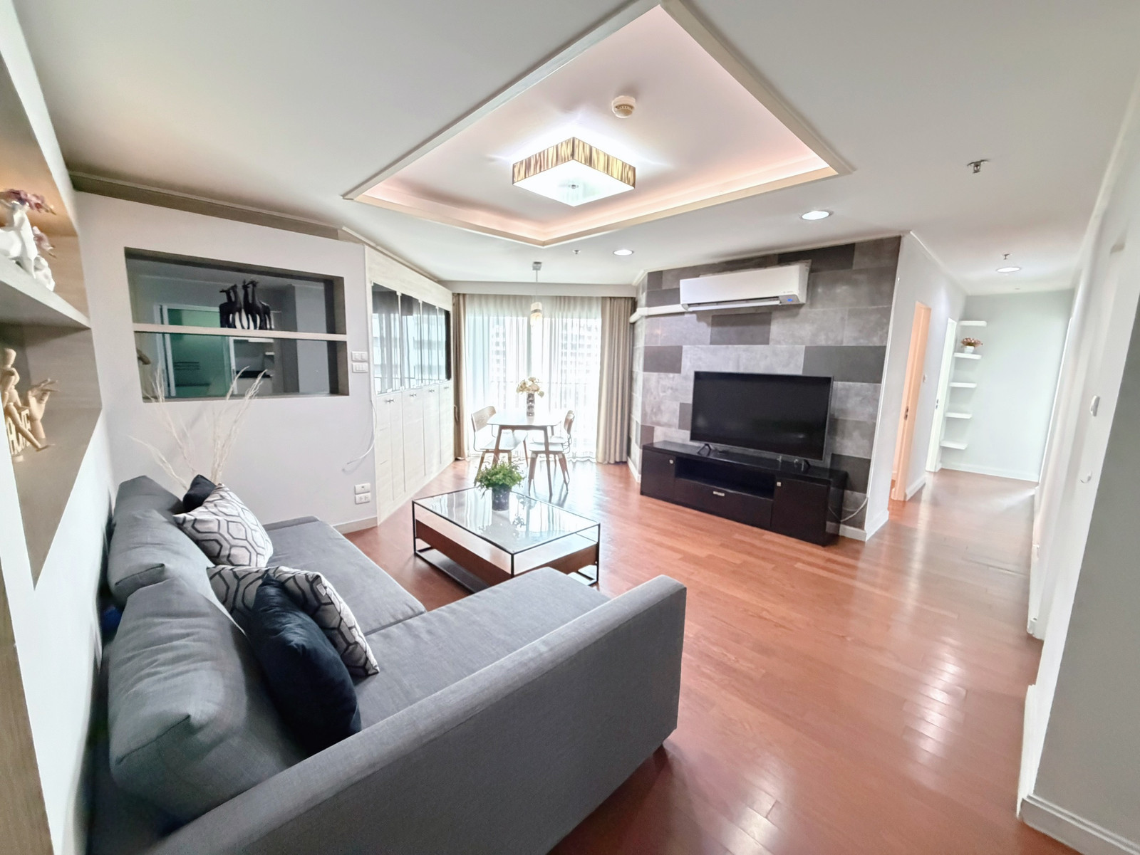 RENT !! Condo Belle Grand, MRT Rama 9, 3 Beds/2 Baths, Tower C1, Floor 10, 103 sq.m., Rent 45,000.-