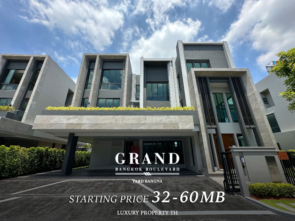 Grand Bangkok Boulevard Yard Bangna: Brand new house, ready to move in from SC Asset. Interested, make an appointment to visit the project at 093-962-5994 (KIM).