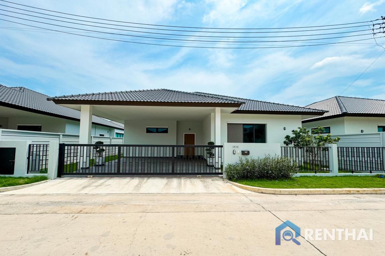 Ready to move in 1 storey house modern design in Pattaya Ready to move in 1 storey house modern design in Pattaya