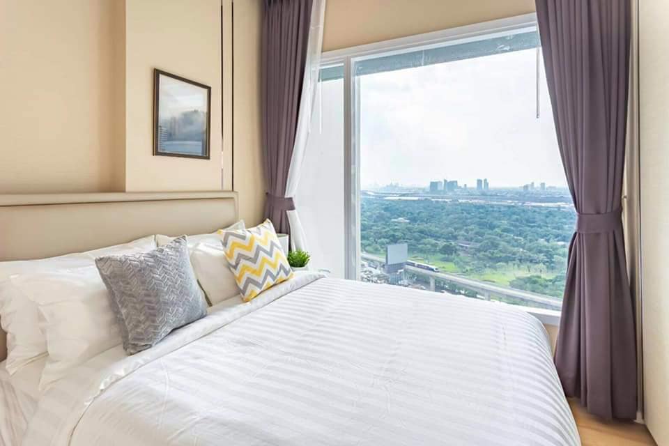Condo The Sense Residence, Lat Phrao Intersection, 1 bedroom, Building C, 24th floor, area 30.37 sq m., beautiful room, garden view
