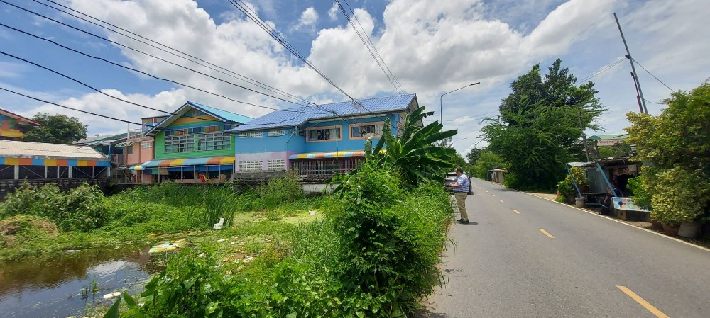 Land for sale in Thanyaburi, along the canal, Pathum Thani, area 216 sq m **Good location near Rangsit-Nakhon Nayok Road, only 100 meters. – รูปที่ 3