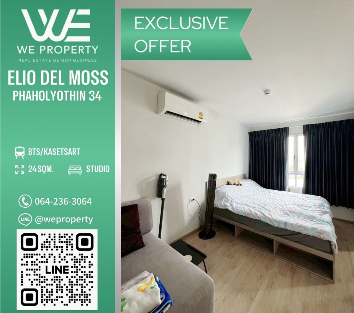 ห้องสวยวิวดีไม่มีตึกบัง ราคาดี⭐Elio Del Moss Phaholyothin 34 (เอลลิโอ เดล มอสส์ พหลโยธิน 34) ห้องสวยวิวดีไม่มีตึกบัง ราคาดี⭐Elio Del Moss Phaholyothin 34 (เอลลิโอ เดล มอสส์ พหลโยธิน 34)