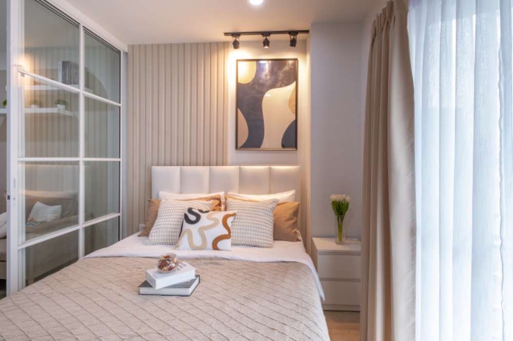 🔥 The  sells it himself. Newly decorated room, 1 bed, partitioned into sections. – รูปที่ 2