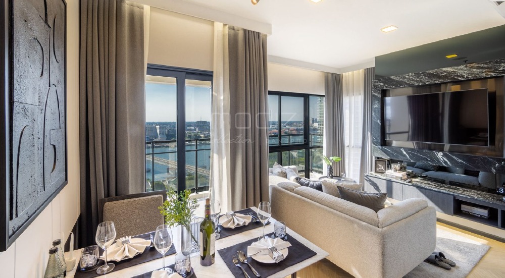 ห้องวิวแม่น้ำ One Bedroom Plus Extra Balcony กู้เกิน/ส่วนต่าง ทำเลทองย่านบางโพ คอนโดติด MRT สถานีบางโพ