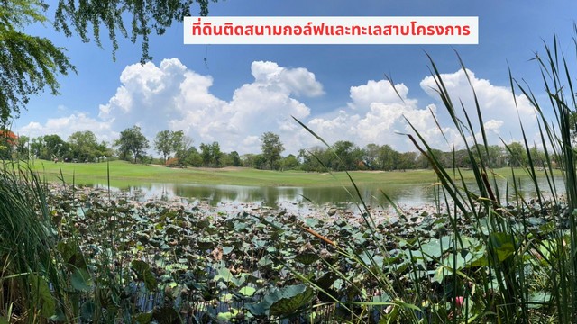 Land for sale, filled in, 373 square wa, view of the golf course and lake in the Bang Sai Country Club golf course project, Bang Phli Subdistrict, Bang Sai District, Ayutthaya Province – รูปที่ 3