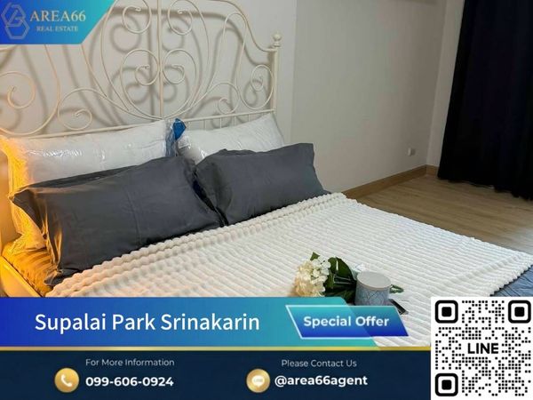 🔥 Urgent! The room is airy and comfortable to the eye. In a condo near the mall, BTS, hospital | Supalai park srinakarin