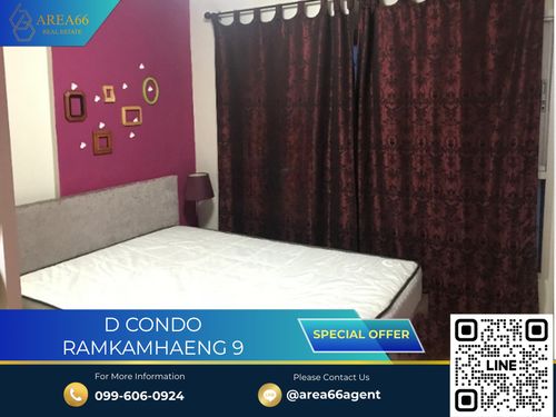 🔥 ขายด่วน!! คอนโด D Condo Ramkhamheang 9