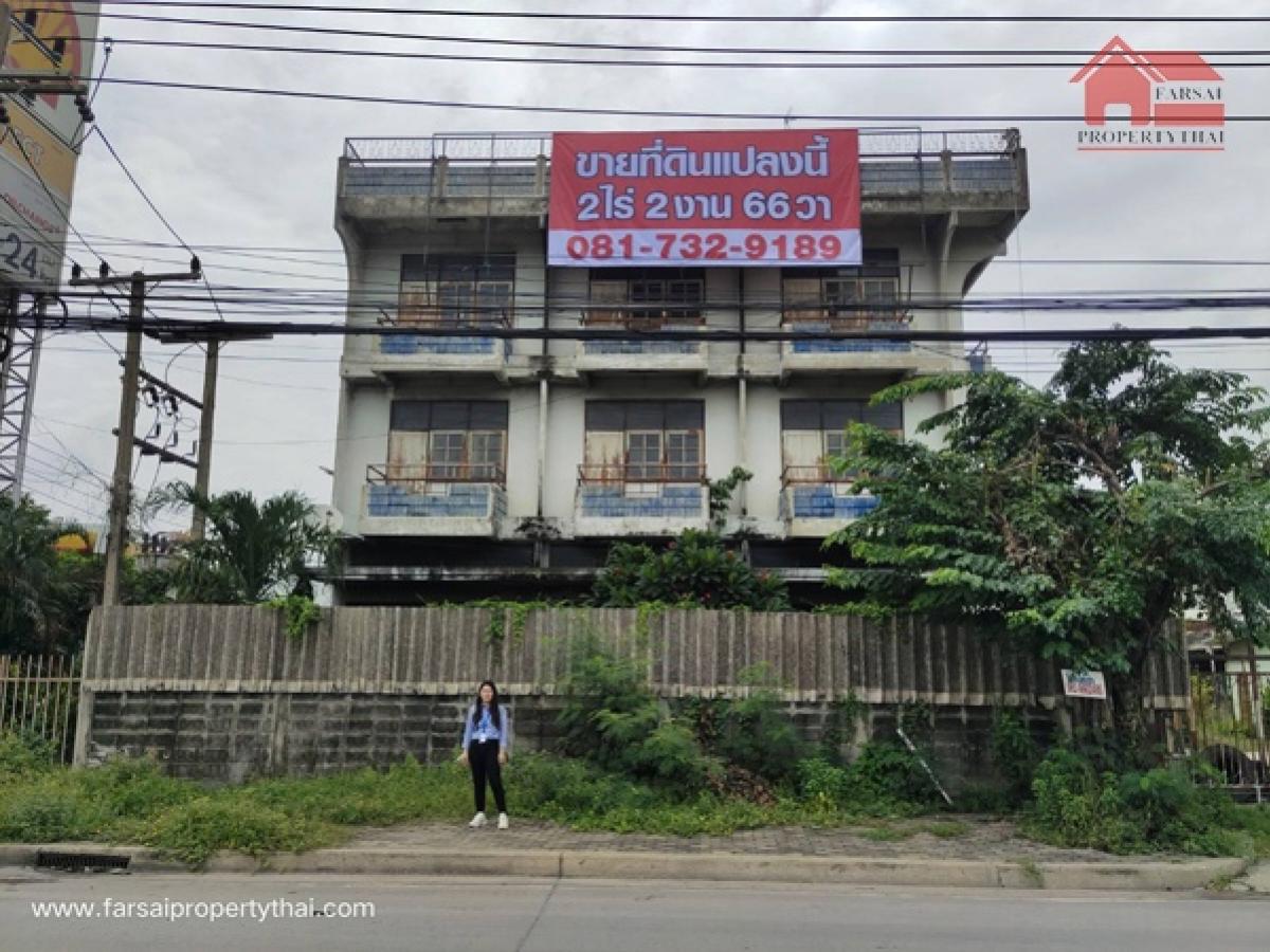 ขายที่ดินติดถนน 12เลน หน้ากว้าง 50เมตร มีโครงสร้างอาคารตึก/โกดังเนื้อที่ 2-2-66ไร่ ประตูน้ำพระอินทร์ อำเภอบางปะอิน ราคาขาย 110 ล้านบาท – รูปที่ 2