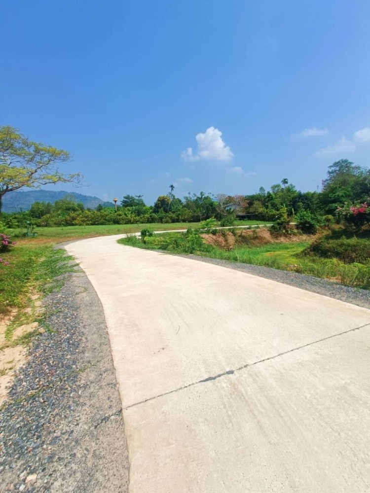 Land for sale, 5 rai, Sarika Subdistrict, Nakhon Nayok Province, front facing a canal, back facing a mountain view – รูปที่ 3