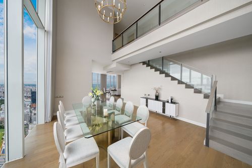 🌟✨For rent the best Penthouse in city 3 beds duplex with luxury furniture and superb panorama view, near Central World ready to move in.