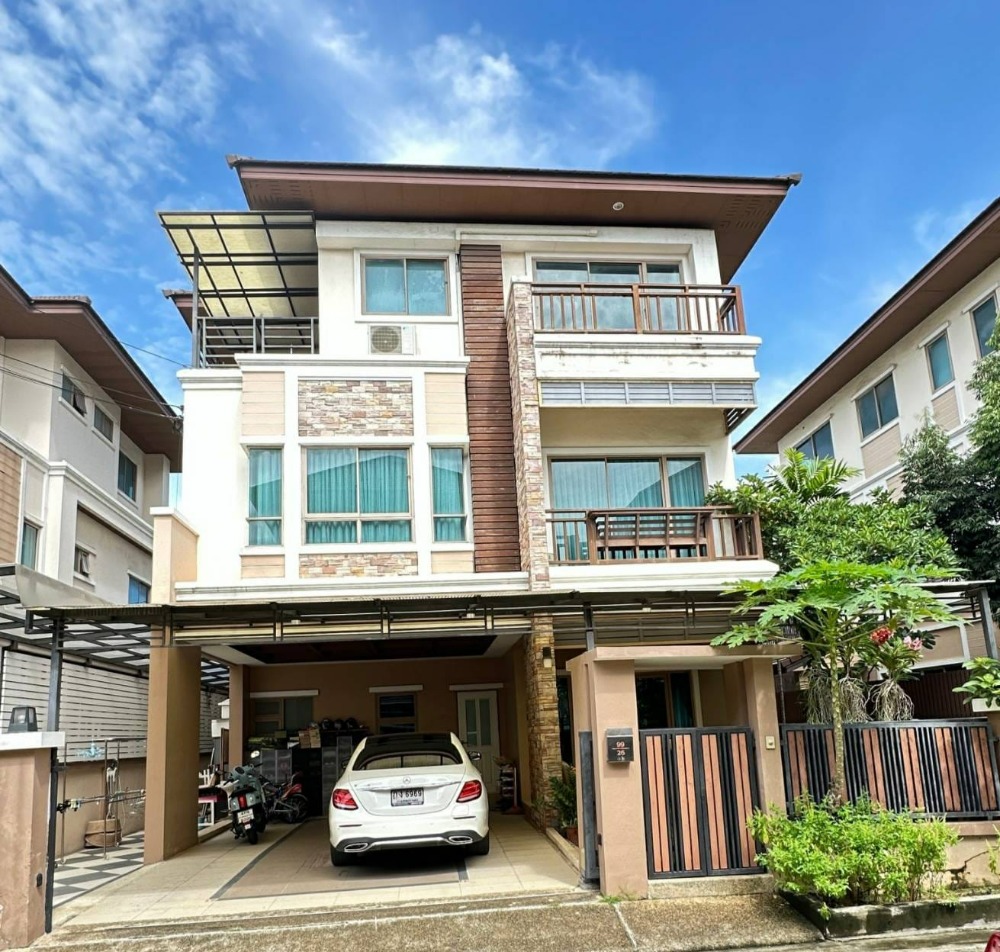 ขาย บ้านเดี่ยว 3 ชั้น นนทรี รีเจ้นท์ ราชพฤกษ์ เนื้อที่ 61.7 ตารางวา พท.ใช้สอย  252 ตร.ม. 5  นอน 4 น้ำ ตกแต่งพร้อมอยู่  8.5 ลบ.