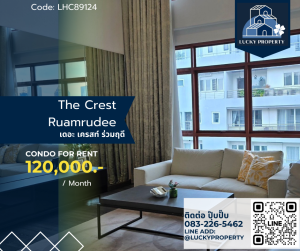 For Rent 🏙️The Crest Ruamrudee🛌192.25 sq.m. 3 beds/ 3 baths🚝BTS Ploenchit