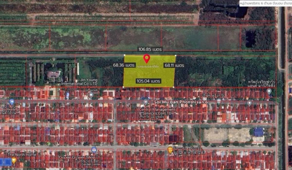 ขาย ที่ดินรังสิต-นครนายก คลอง 7 ติดหมู่บ้านพรธิสาร 6 – รูปที่ 4