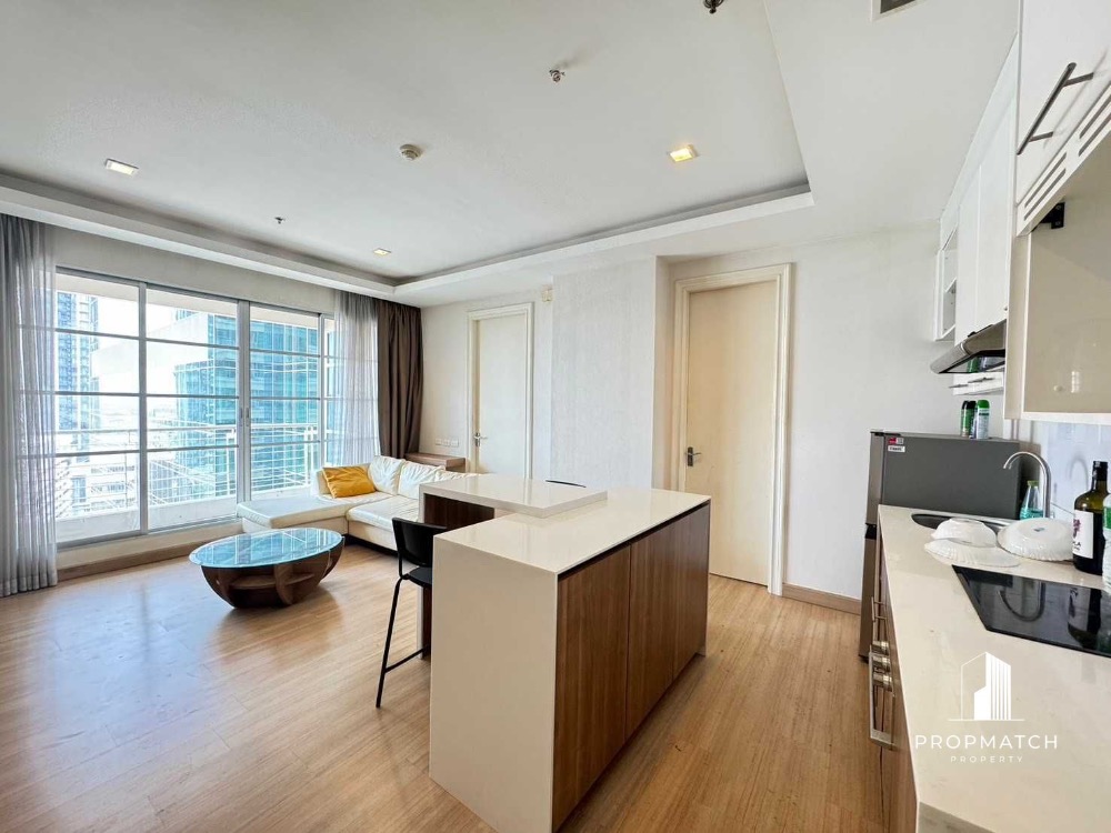 📌 Rare room, good price! 📌 BaanKlangkung Siam-Pathumwan (2 bedrooms, 84 sq m.) High floor, good view, price only 9.59 million baht. Tel.0981315848 @propmatch