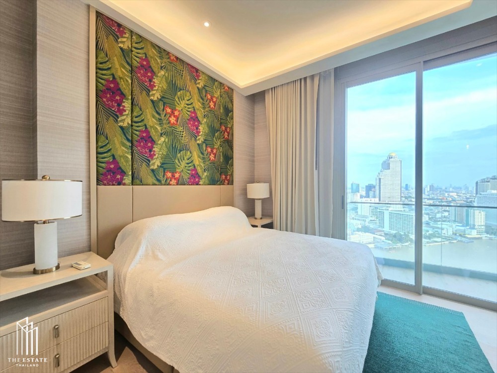 For sale The Residences at Mandarin Oriental, beautifully decorated room, ready to move in, ICONSIAM view, river view and city view 128.05 sq.m. 2 bedroom @85 MB – รูปที่ 4
