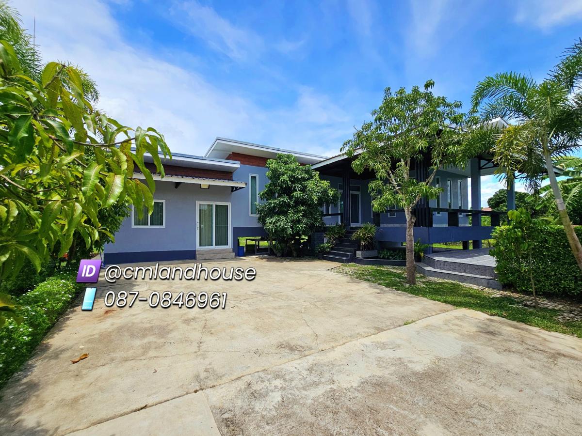 บ้านสวนและพูลวิลล่า 1-1-80 ไร่ อ.สารภี เชียงใหม่ ใกล้ถนนซุปเปอร์ไฮเวย์เชียงใหม่ - ลำปางแค่ 2 กม เฉพาะที่ดินก็คุ้มแล้ว เฉลี่ย ตรว.ละ 11,034 บาท – รูปที่ 3
