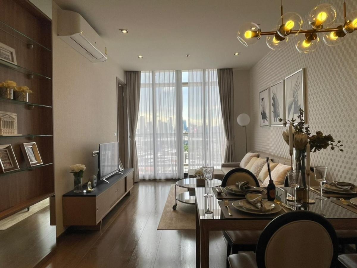 ✅🔥CONDO PARK ORIGIN sukhumvit 24BTS Phrom Phong Rent 52000 baht/month Minimum rental contract 12 months ✅Building 5 #Details ✅ 2 bedrooms, 2 bathrooms and a living room ✅ Size 56 sq m ✅ 17th floor #Electrical appliances ✅ Air conditioner ✅ TV ✅ Refrigerat – รูปที่ 4
