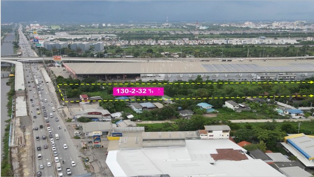 Cheap land for sale, 131-2-38 rai, on 2 main roads, Rangsit-Nakhon Nayok, Rangsit-Thanyaburi, Khlong 6, next to Do Home shopping mall, Pathum Thani – รูปที่ 2