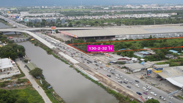 Cheap land for sale, 131-2-38 rai, on 2 main roads, Rangsit-Nakhon Nayok, Rangsit-Thanyaburi, Khlong 6, next to Do Home shopping mall, Pathum Thani – รูปที่ 4