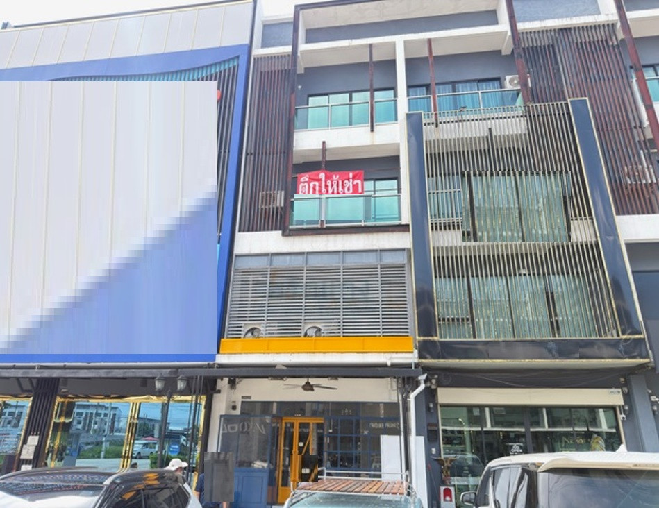 For Rent Building for rent / Home office 5 floors, The Pretium Bangna project, The Pretium Bangna, good location / 2-unit building type / with passenger lift / usable area 920 square meters / parking for 6 cars / can be used as an office, can register a c
