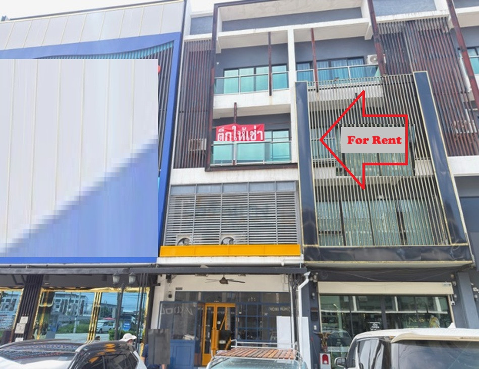 For Rent ให้เช่า อาคารพาณิชย์ 4 ชั้น / ริมถนนเลียบด่วน กาญจนาภิเษก มุ่งหน้าไปอ่อนนุช / ติดถนน / ใกล้ ม.รามคำแหง 2 / แอร์ 4 เครื่อง / จอดรถหน้าอาคาร 2 คัน / ตกแต่งพร้อม / เหมาะหลากหลายธุรกิจ จดบริษัทได้ – รูปที่ 2