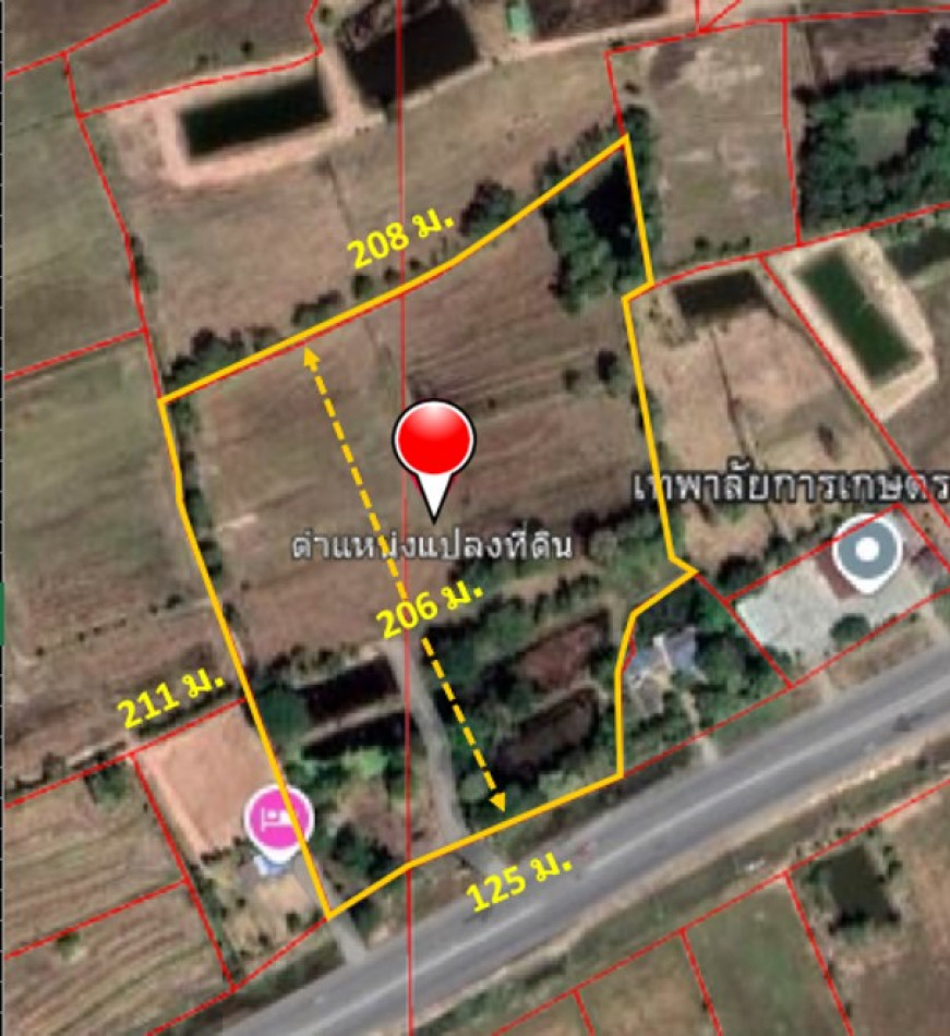 ขาย ที่ดิน ติดถนนเจนจบทิศ ทล.207 บ้านกระถิน กม.4 เนื้อที่ 23 ไร่ 3 งาน 26 ตรว ผังเมืองพื้นที่สีเขียว – รูปที่ 2