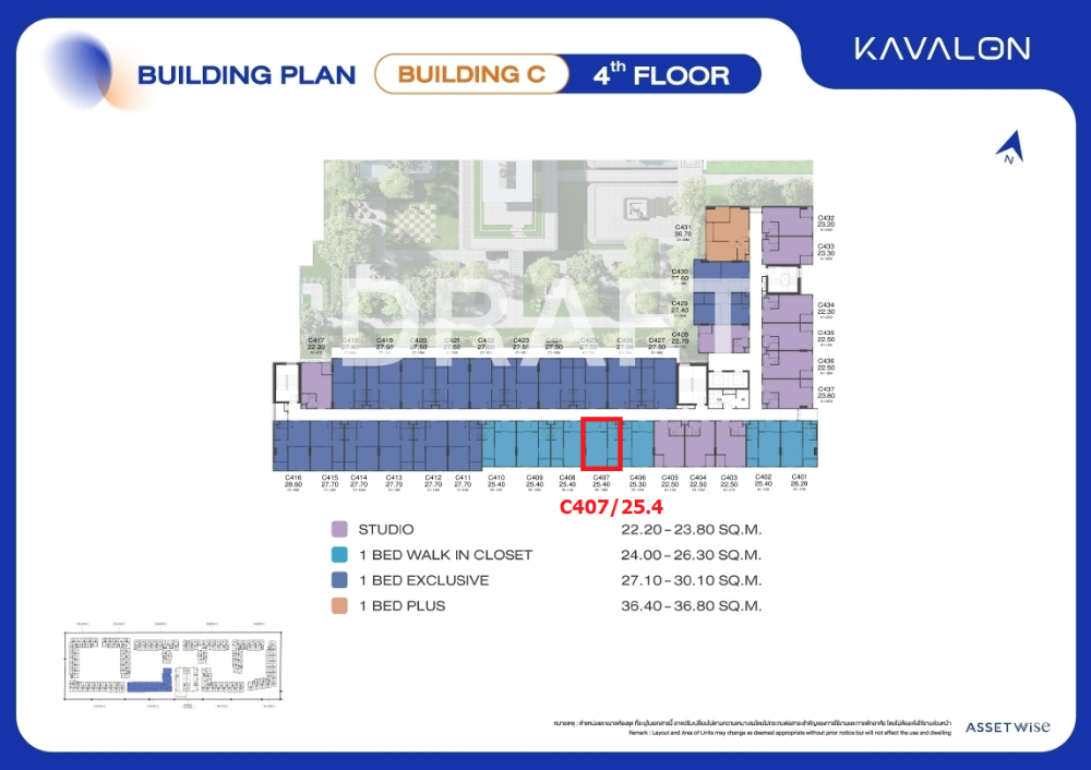 🔥**Kavalon ( selling) Selling reservation slip!!! Best location, near Bangkok University, all room sizes available** 🔥 – รูปที่ 2