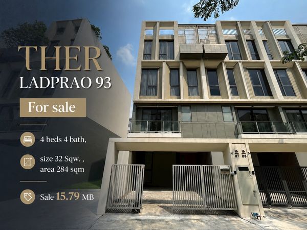 🔥 Loss Sale – Only 15.79 MB, Luxury  Townhouse with Private elevator - THER LADPRAO 93