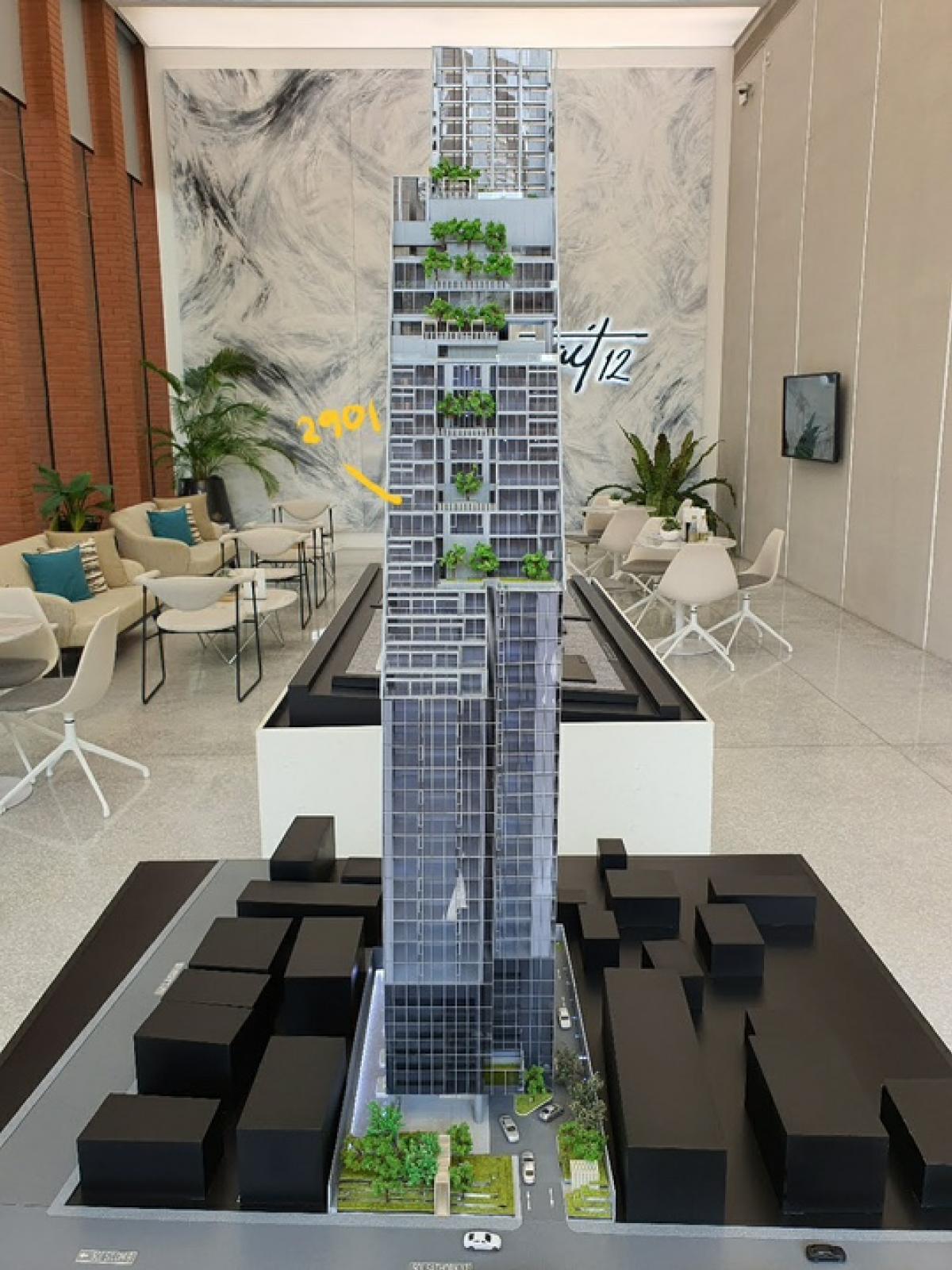 ราคาทุน  Tait sathorn 12 ห่าง bts เซ็นหลุยส์ 100 เมตร ห้อง 2 bed 2 bath ชั้นพิเศษ sky garden floor  ห้อง 2901 type 2b14 เพดานสูงพิเศษ 3.2 เมตร ระเบียงโล่ง ห้องมุม วิว 3 ด้าน ห้องนี้อยู่ติดสวนลอยฟ้า เหมือนได้สวนส่วนตัว เลี้ยงสัตว์ได้ – รูปที่ 2