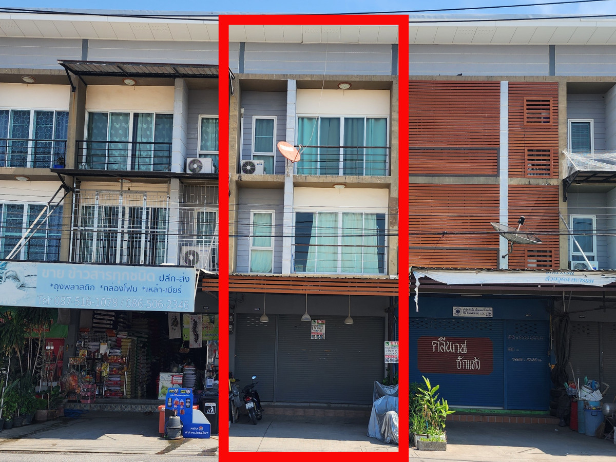 Commercial building for sale, 3 floors, Denchai Khlong Kanya, size 20 sq m, Bang Phli, Samut Prakan Commercial building for sale, 3 floors, Denchai Khlong Kanya, size 20 sq m, Bang Phli, Samut Prakan
