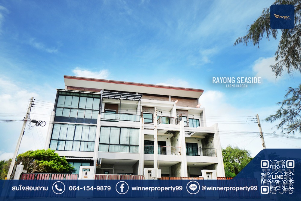 A67187h For sale: 3-storey beach house in Rayong, split-level, 4 bedrooms, 5 bathrooms, size 37.5 square wa, clean beach, beautiful sea, WNP A67187h For sale: 3-storey beach house in Rayong, split-level, 4 bedrooms, 5 bathrooms, size 37.5 square wa, clean beach, beautiful sea, WNP