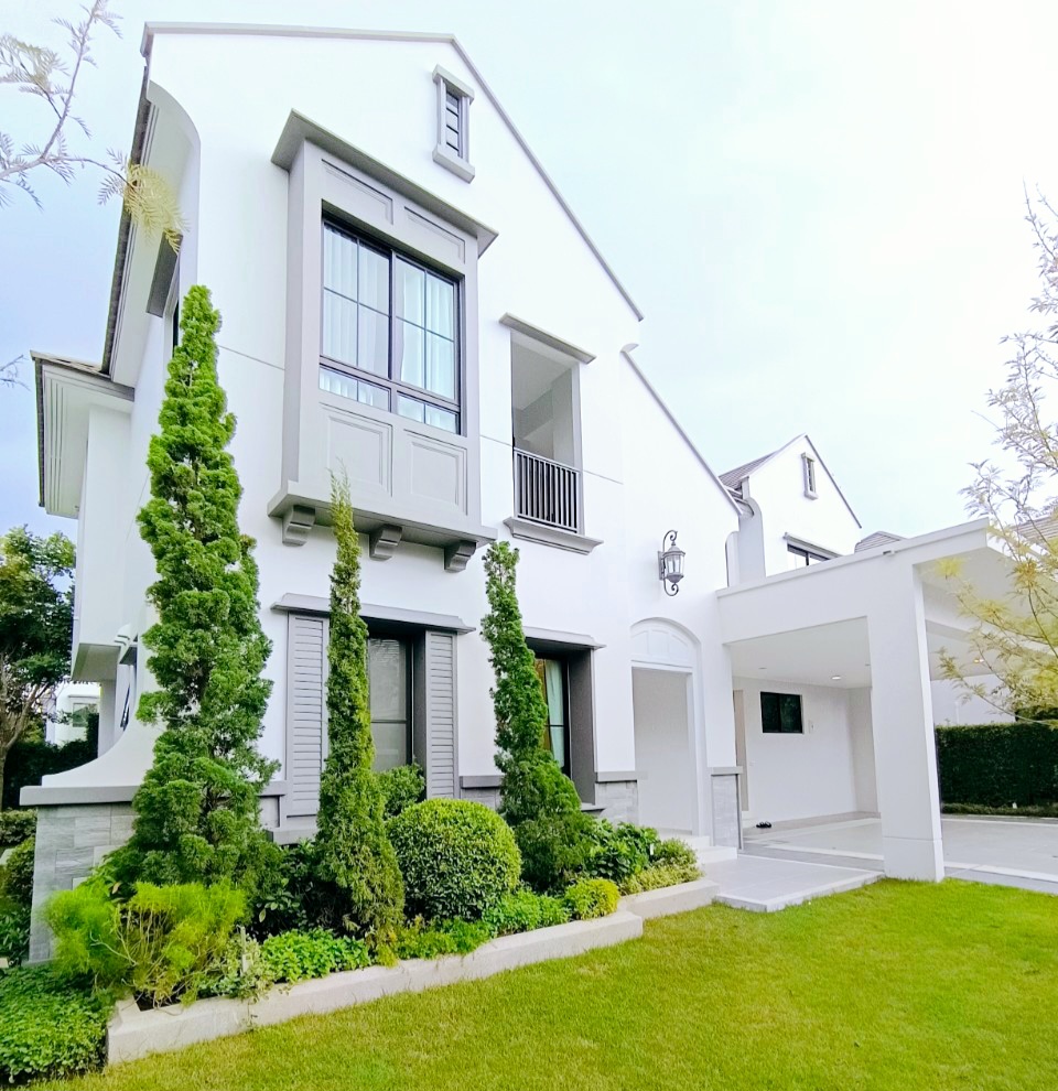 Luxury house for sale, luxury house for rent, Nantawan Rama 9-Krungthep Kreetha new cut project, size 4 bedrooms, 5 bathrooms, Le Baron model (Size S)
