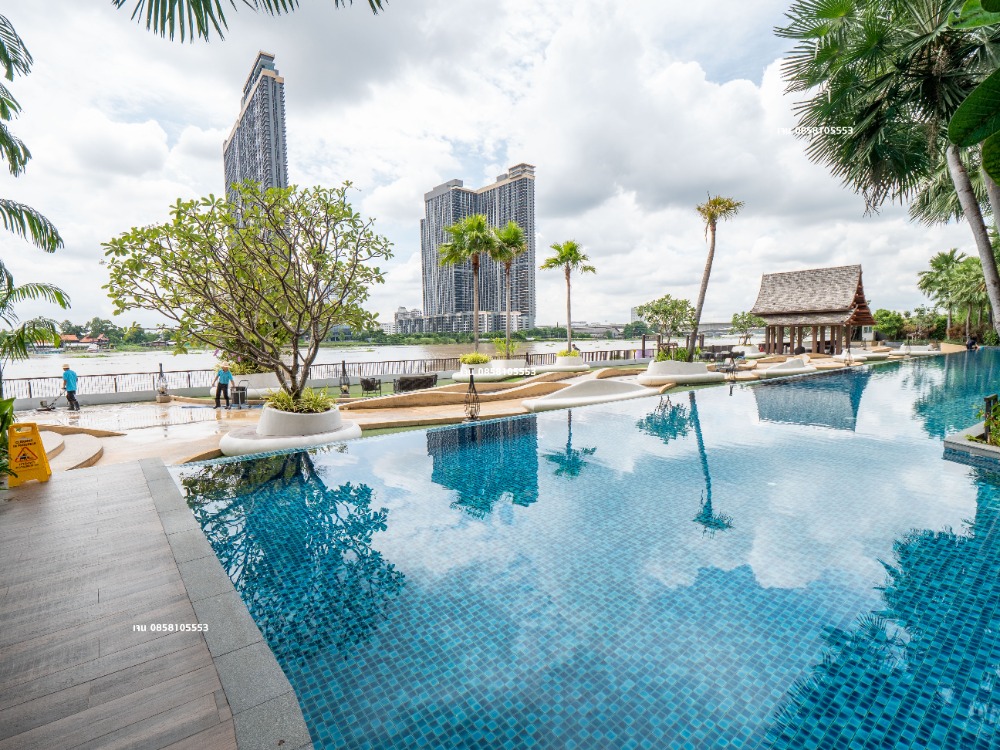 ขายคอนโดสไตล์รีสอร์ท ราคาถูกมากๆ ติดริมแม่น้ำเจ้าพระยา คอนโด เมโทรลักซ์ ริเวอร์ฟร้อนท์ รัตนาธิเบศร์ ห้องแบบ combined room ขนาด 58.1 ตรม. 2 ห้องนอน 2 ห้องน้ำ ราคาขายดีที่สุดในโครงการ
