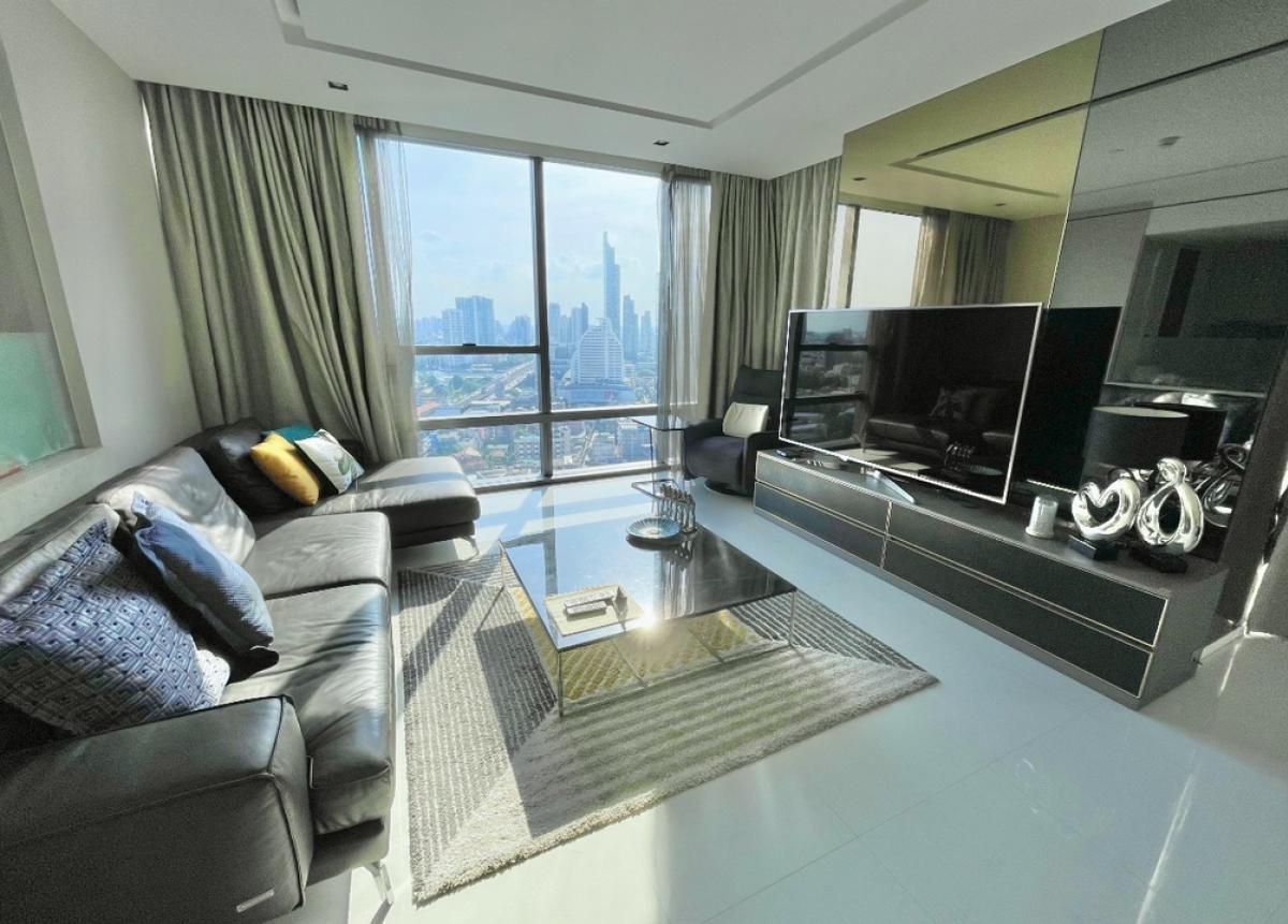 The Bangkok Sathorn (for rent) 2 bed 2 bath size 117 sq.m. Rent 85,000 per month. Available Now!!