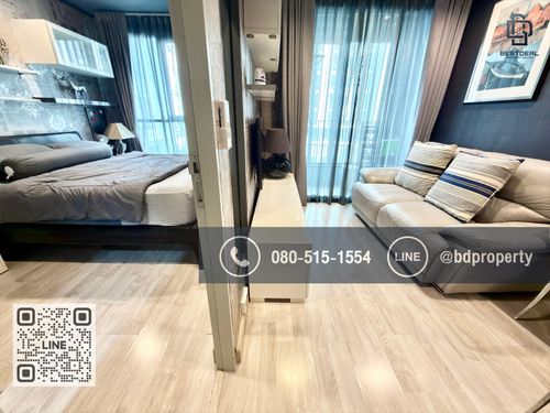 Bestdeal ขายด่วน 1Bedroom ขายเพียง 3.75 ล้านเท่านั้น ห้องสวย เฟอร์บิวท์อินครบ ลงทุนหรืออยู่เองไม่ควรพลาด ใกล้MRT และ เซ็นทรัลพระราม 9 เพียง 80 ม.