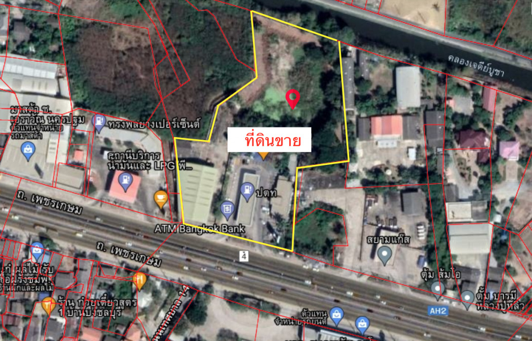 ขายที่ดินแปลงสวยติดถนน 9-2-51 ไร่ ติดถ.เพชรเกษม จ.นครปฐม – รูปที่ 2